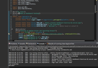 Appium test