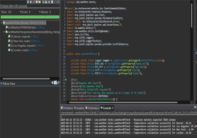 Java API testing